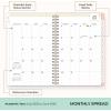 Blue Sky Day Designer 2026-2027 Weekly and Monthly Academic Year Planner Calendar, July 2026 – June 2027, 5″ x 8″, Flexible Cover, Wirebound, Storage Pocket, Includes Stickers, Smitten(Smitten- 2025/2026)