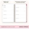 Blue Sky Rachel Parcell 2026-2027 Weekly and Monthly Academic Year Planner Calendar, July 2026 – June 2027, 5″ x 8″, Flexible Cover, Wirebound, Laminated Tabs, Storage Pocket, Includes Stickers, Peony(Peony- 2025/2026)