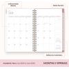 Blue Sky Rachel Parcell 2026-2027 Weekly and Monthly Academic Year Planner Calendar, July 2026 – June 2027, 5″ x 8″, Flexible Cover, Wirebound, Laminated Tabs, Storage Pocket, Includes Stickers, Peony(Peony- 2025/2026)