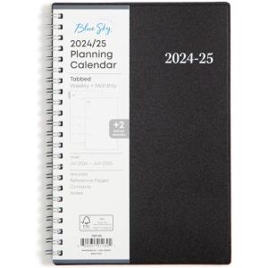 Blue Sky 2026-2027 Weekly and Monthly Academic Year Planner Calendar, July 2026 – June 2027, 5″ x 8″, Flexible Cover, Wirebound, Laminated Tabs, Enterprise(Enterprise- 2024/2025)