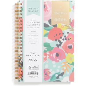 Blue Sky Day Designer 2026-2027 Weekly and Monthly Academic Year Planner Calendar, July 2026 – June 2027, 5″ x 8″, Flexible Cover, Laminated Tabs, Storage Pocket, Includes Stickers, Secret Garden Mint(Secret Garden Mint- 2025/2026)