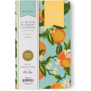 Blue Sky Day Designer 2026-2028 Monthly Academic Year 24 Month Planner Calendar, July 2026 – June 2028, 5″ x 8″, Flexible Cover, Stapled Binding, Orange Blossom Mint(Orange Blossom Mint- 2026/2028)