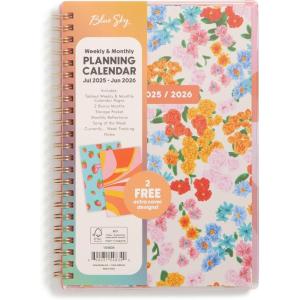 Blue Sky Gen Z 2026-2027 Weekly and Monthly Academic Year Planner Calendar, July 2026 – June 2027, 5″ x 8″, Flexible Interchangeable Cover, Wirebound, Laminated Tabs, Storage Pocket, Gladys(Gladys- 2025/2026)