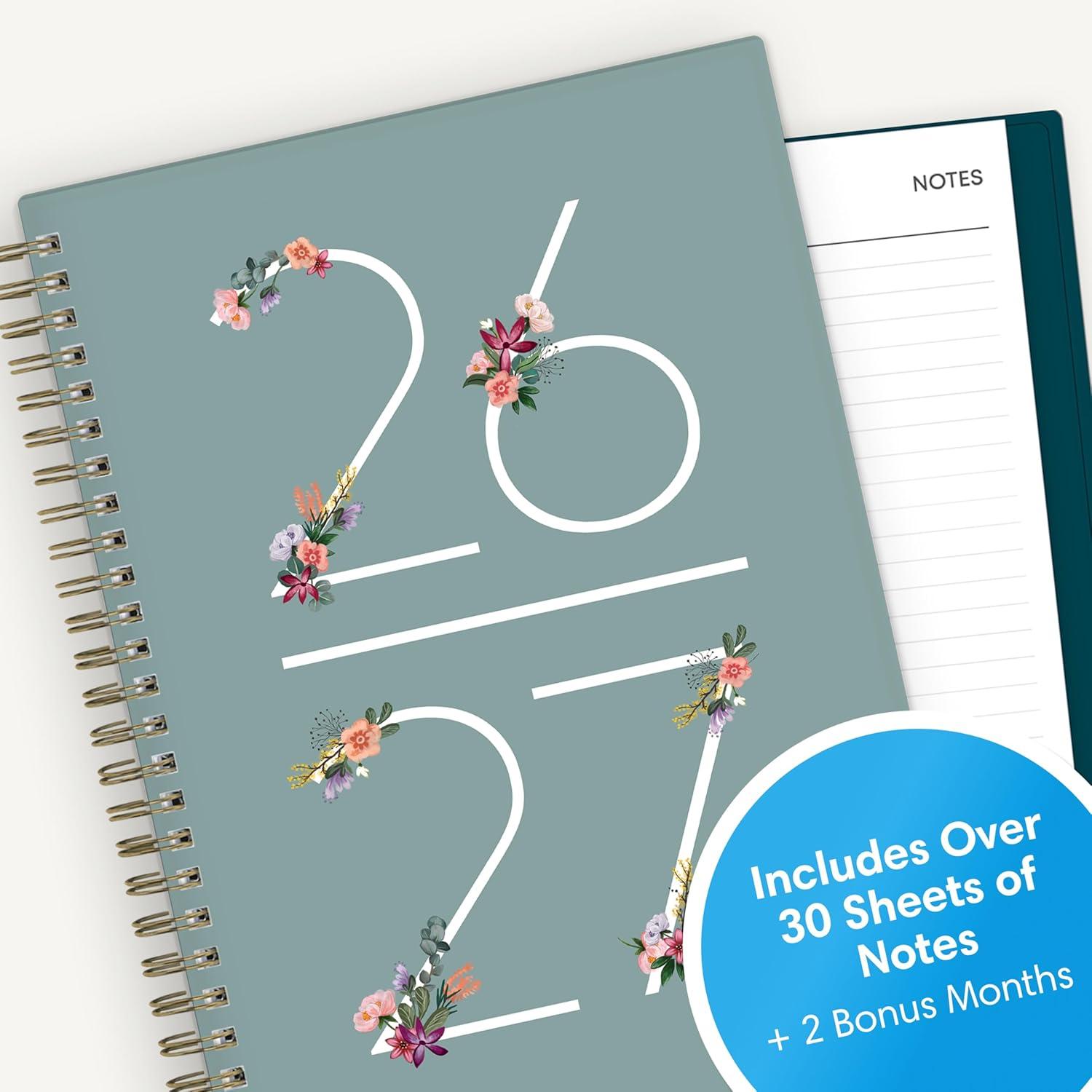 imageBlue Sky 20262027 Weekly and Monthly Academic Year Planner Calendar July 2026 June 2027 5875 x 8625 Flexible Cover Wirebound Laminated Tabs Includes Extra 30 Sheets of Notes GretaGreta 20262027