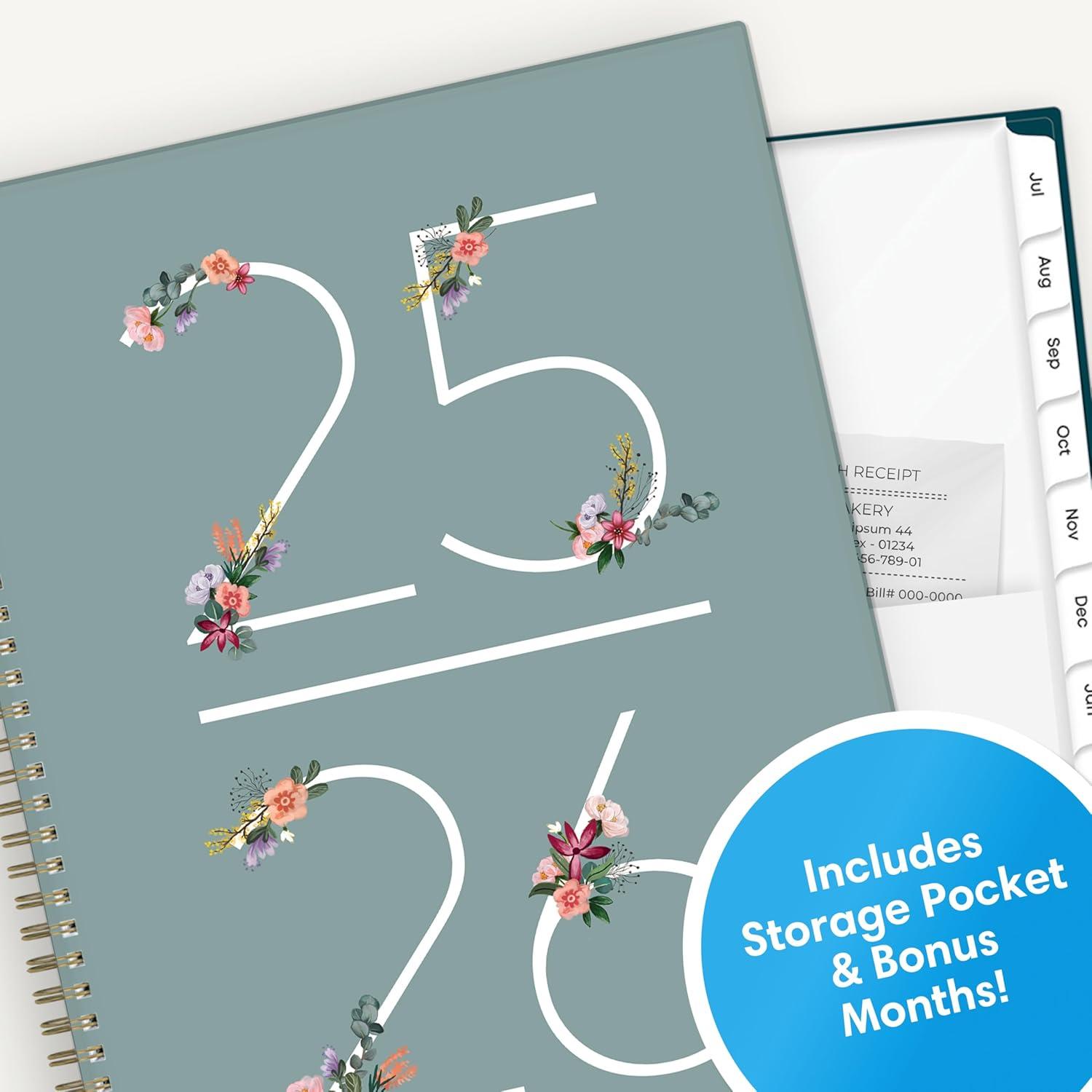 imageBlue Sky 20262027 Weekly and Monthly Academic Year Planner Calendar July 2026 June 2027 5875 x 8625 Flexible Cover Wirebound Laminated Tabs Includes Extra 30 Sheets of Notes GretaGreta 20252026