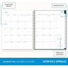 Blue Sky 2026-2027 Weekly and Monthly Academic Year Planner Calendar, July 2026 – June 2027, 5.875″ x 8.625″, Flexible Cover, Wirebound, Laminated Tabs, Includes Extra 30 Sheets of Notes, Greta(Greta- 2025/2026)