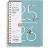 Blue Sky 2026-2027 Weekly and Monthly Academic Year Planner Calendar, July 2026 – June 2027, 5.875″ x 8.625″, Flexible Cover, Wirebound, Laminated Tabs, Includes Extra 30 Sheets of Notes, Greta(Greta- 2025/2026)