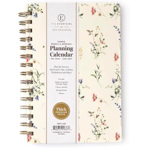 Blue Sky The Everygirl 2026-2027 Weekly and Monthly Academic Year Planner Calendar, July 2026 – June 2027, 5″ x 8″, Flexible Cover, Wirebound, Laminated Tabs, Storage Pocket, Includes Stickers, Marisa(Marisa- 2026/2027)
