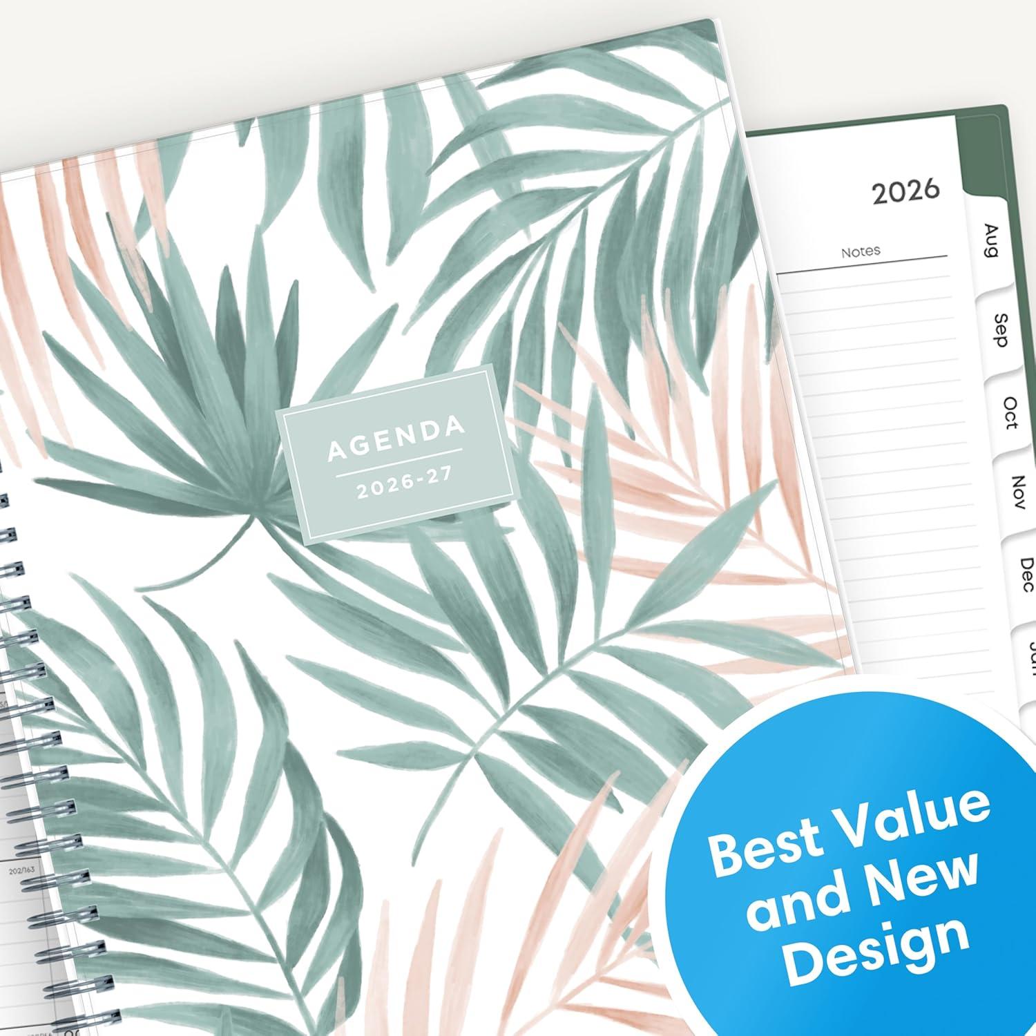 imageBlue Sky Weekly and Monthly Academic Year Planner Calendar July June 8 x 10875 Flexible Cover Wirebound Laminated Tabs Pound Dainian 20262027 8 x 10875Seychelle 20262027