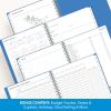 Blue Sky 17 Month 2026-2027 Weekly and Monthly Academic Year Planner Calendar, August 2026 – December 2027, 8.5″ x 11″, Flexible Cover, Wirebound, Laminated Tabs, Black(Azure- 2026/2027)