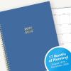 Blue Sky 17 Month 2026-2027 Weekly and Monthly Academic Year Planner Calendar, August 2026 – December 2027, 8.5″ x 11″, Flexible Cover, Wirebound, Laminated Tabs, Black(Azure- 2025/2026)