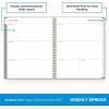 Blue Sky 17 Month 2026-2027 Weekly and Monthly Academic Year Planner Calendar, August 2026 – December 2027, 8.5″ x 11″, Flexible Cover, Wirebound, Laminated Tabs, Black(Silver Metallic- 2026/2027)