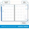 Blue Sky 17 Month 2026-2027 Weekly and Monthly Academic Year Planner Calendar, August 2026 – December 2027, 8.5″ x 11″, Flexible Cover, Wirebound, Laminated Tabs, Black(Azure- 2026/2027)