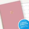 Blue Sky 17 Month 2026-2027 Weekly and Monthly Academic Year Planner Calendar, August 2026 – December 2027, 8.5″ x 11″, Flexible Cover, Wirebound, Laminated Tabs, Black(Dusty Rose- 2025/2026)