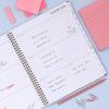 Blue Sky 17 Month 2026-2027 Weekly and Monthly Academic Year Planner Calendar, August 2026 – December 2027, 8.5″ x 11″, Flexible Cover, Wirebound, Laminated Tabs, Black(Dusty Rose- 2026/2027)
