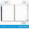 Blue Sky 17 Month 2026-2027 Weekly and Monthly Academic Year Planner Calendar, August 2026 – December 2027, 8.5″ x 11″, Flexible Cover, Wirebound, Laminated Tabs, Black(Black- 2026/2027)