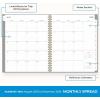 Blue Sky 17 Month 2026-2027 Weekly and Monthly Academic Year Planner Calendar, August 2026 – December 2027, 8.5″ x 11″, Flexible Cover, Wirebound, Laminated Tabs, Black(Silver Metallic- 2025/2026)