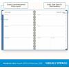 Blue Sky 17 Month 2026-2027 Weekly and Monthly Academic Year Planner Calendar, August 2026 – December 2027, 8.5″ x 11″, Flexible Cover, Wirebound, Laminated Tabs, Black(Azure- 2025/2026)