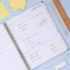 Blue Sky 17 Month 2026-2027 Weekly and Monthly Academic Year Planner Calendar, August 2026 – December 2027, 8.5″ x 11″, Flexible Cover, Wirebound, Laminated Tabs, Black(Black- 2026/2027)