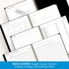 Blue Sky 17 Month 2026-2027 Weekly and Monthly Academic Year Planner Calendar, August 2026 – December 2027, 8.5″ x 11″, Flexible Cover, Wirebound, Laminated Tabs, Black(Black- 2026/2027)