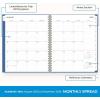 Blue Sky 17 Month 2026-2027 Weekly and Monthly Academic Year Planner Calendar, August 2026 – December 2027, 8.5″ x 11″, Flexible Cover, Wirebound, Laminated Tabs, Black(Azure- 2025/2026)