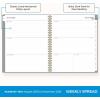 Blue Sky 17 Month 2026-2027 Weekly and Monthly Academic Year Planner Calendar, August 2026 – December 2027, 8.5″ x 11″, Flexible Cover, Wirebound, Laminated Tabs, Black(Silver Metallic- 2025/2026)