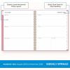 Blue Sky 17 Month 2026-2027 Weekly and Monthly Academic Year Planner Calendar, August 2026 – December 2027, 8.5″ x 11″, Flexible Cover, Wirebound, Laminated Tabs, Black(Dusty Rose- 2025/2026)