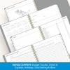 Blue Sky 17 Month 2026-2027 Weekly and Monthly Academic Year Planner Calendar, August 2026 – December 2027, 8.5″ x 11″, Flexible Cover, Wirebound, Laminated Tabs, Black(Silver Metallic- 2026/2027)