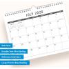 Blue Sky 2026-2027 18 Month Large Print Monthly Academic Year Wall Calendar, July 2026 – December 2027, 11″ x 8.75″, Durable Twin Wire Binding, Perfect For Home, Office And Classroom, Silver(Silver- 2026/2027)