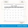 Blue Sky 2026-2027 18 Month Large Print Monthly Academic Year Wall Calendar, July 2026 – December 2027, 11″ x 8.75″, Durable Twin Wire Binding, Perfect For Home, Office And Classroom, Silver(Silver- 2026/2027)