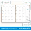 Blue Sky 2026-2027 Large Print Weekly and Monthly Academic Year Planner Calendar, July 2026 – June 2027, 8.5″ x 11″, Flexible Cover, Wirebound, Storage Pocket, Laminated Tabs, Sand(Sand- 2026/2027)