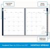 Blue Sky 2026-2027 Weekly and Monthly Academic Year Planner Calendar, July 2026 – June 2027, 7″ x 9″, Flexible Cover, Wirebound, Laminated Tabs, Enterprise Navy(Enterprise Navy- 2026/2027)