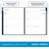 Blue Sky 2026-2027 Weekly and Monthly Academic Year Planner Calendar, July 2026 – June 2027, 7″ x 9″, Flexible Cover, Wirebound, Laminated Tabs, Enterprise Navy(Enterprise Navy- 2026/2027)