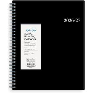 Blue Sky Weekly and Monthly Academic Year Planner Calendar, July – June, 8″ x 10.875″, Flexible Cover, Wirebound, Laminated Tabs, Pound (Dainian- 2026/2027, 8″ x 10.875″)(Dainian- 2026/2027)