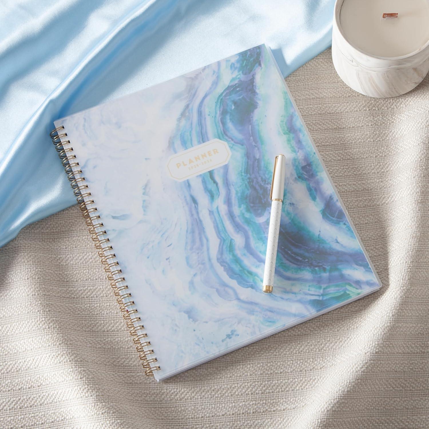 imageBlue Sky 20262027 Weekly and Monthly Academic Year Planner Calendar July 2026 June 2027 85 x 11 Flexible Cover Wirebound Laminated Tabs Storage Pocket GemmaGemma 20252026