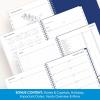 Blue Sky 2026-2027 Monthly Academic Year Planner Calendar, July 2026 – June 2027, 8″ x 10″, Monthly Layout, Flexible Cover, Laminated Tabs, Wirebound, Chanson(Chanson- 2026/2027)