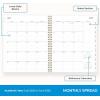 Blue Sky 2026-2027 Weekly and Monthly Academic Year Planner Calendar, July 2026 – June 2027, 8.5″ x 11″, Flexible Cover, Wirebound, Laminated Tabs, Storage Pocket, Gemma(Gemma- 2025/2026)