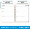 Blue Sky 2026-2027 Weekly and Monthly Academic Year Planner Calendar, July 2026 – June 2027, 8.5″ x 11″, Flexible Cover With Zip Pouch, Wirebound, Storage Pocket, Nickelson(Nickelson- 2026/2027)