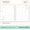 Blue Sky Day Designer 2026-2027 Daily and Monthly Academic Year Planner Calendar, July 2026 – June 2027, 8″ x 10″, Flexible Cover, Laminated Tabs, Storage Pocket, Includes Stickers, Black Stripe(Annabel- 2026/2027)
