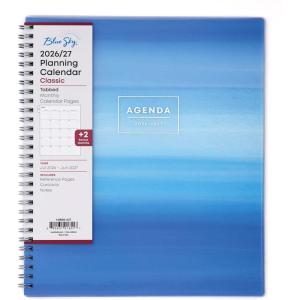 Blue Sky 2026-2027 Monthly Academic Year Planner Calendar, July 2026 – June 2027, 8″ x 10″, Monthly Layout, Flexible Cover, Laminated Tabs, Wirebound, Chanson(Chanson- 2026/2027)