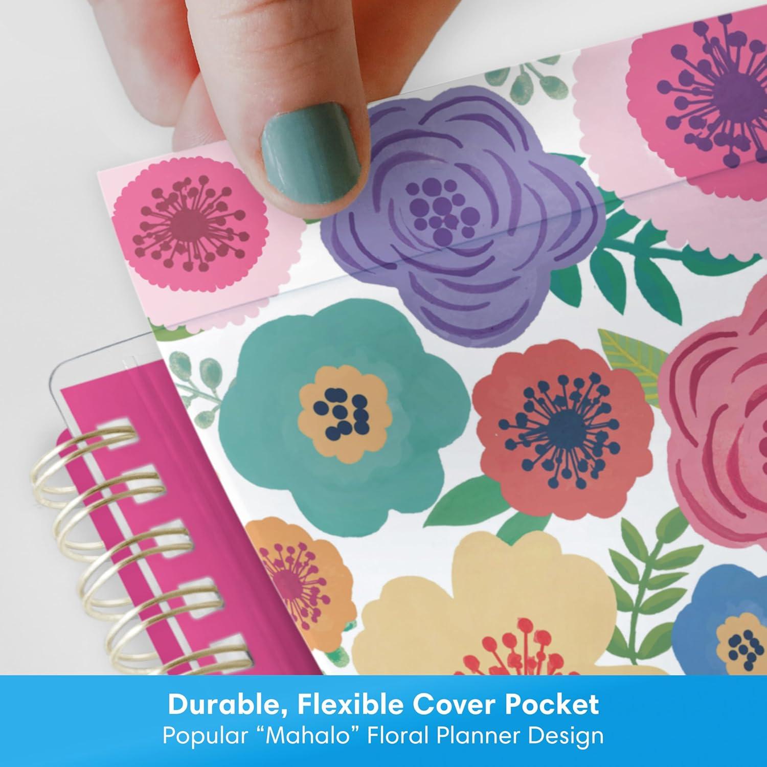 imageBlue Sky 20262027 Weekly and Monthly Academic Year Planner Calendar July 2026 June 2027 85 x 11 Flexible Pocket Cover Wirebound Storage Pocket Laminated Tabs MahaloMahalo 20262027