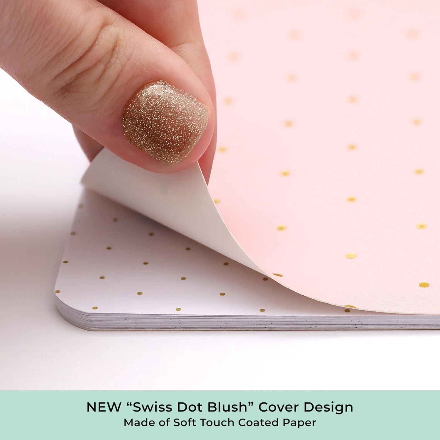 imageBlue Sky Day Designer 20262027 Monthly Academic Year Teacher Planner Calendar July 2026 June 2027 85 x 11 Coated Paper Cover Stapled Binding Swiss Dot BlushSwiss Dot Blush 20262027