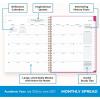 Blue Sky 2026-2027 Weekly and Monthly Academic Year Student Planner Calendar, July 2026 – June 2027, 8.5″ x 11″, Flexible Cover, Wirebound, Laminated Tabs, Storage Pocket, Star Confetti Bright(Star Confetti Bright- 2026/2027)