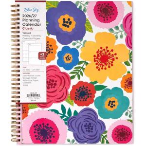 Blue Sky 2026-2027 Weekly and Monthly Academic Year Planner Calendar, July 2026 – June 2027, 8.5″ x 11″, Flexible Pocket Cover, Wirebound, Storage Pocket, Laminated Tabs, Mahalo(Mahalo- 2026/2027)