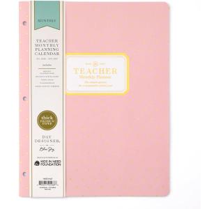 Blue Sky Day Designer 2026-2027 Monthly Academic Year Teacher Planner Calendar, July 2026 – June 2027, 8.5″ x 11″, Coated Paper Cover, Stapled Binding, Swiss Dot Blush(Swiss Dot Blush- 2026/2027)