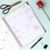 Blue Sky Day Designer 2026-2027 Weekly and Monthly Academic Year Planner Calendar, July 2026 – June 2027, 8.5″ x 11″, Flexible Cover, Laminated Tabs, Storage Pocket, Includes Stickers, Rose Garden(Rose Garden- 2026/2027)