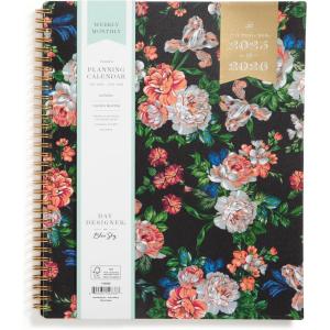 Blue Sky Day Designer 2026-2027 Weekly and Monthly Academic Year Planner Calendar, July 2026 – June 2027, 8.5″ x 11″, Flexible Cover, Laminated Tabs, Storage Pocket, Includes Stickers, Rose Garden(Rose Garden- 2025/2026)
