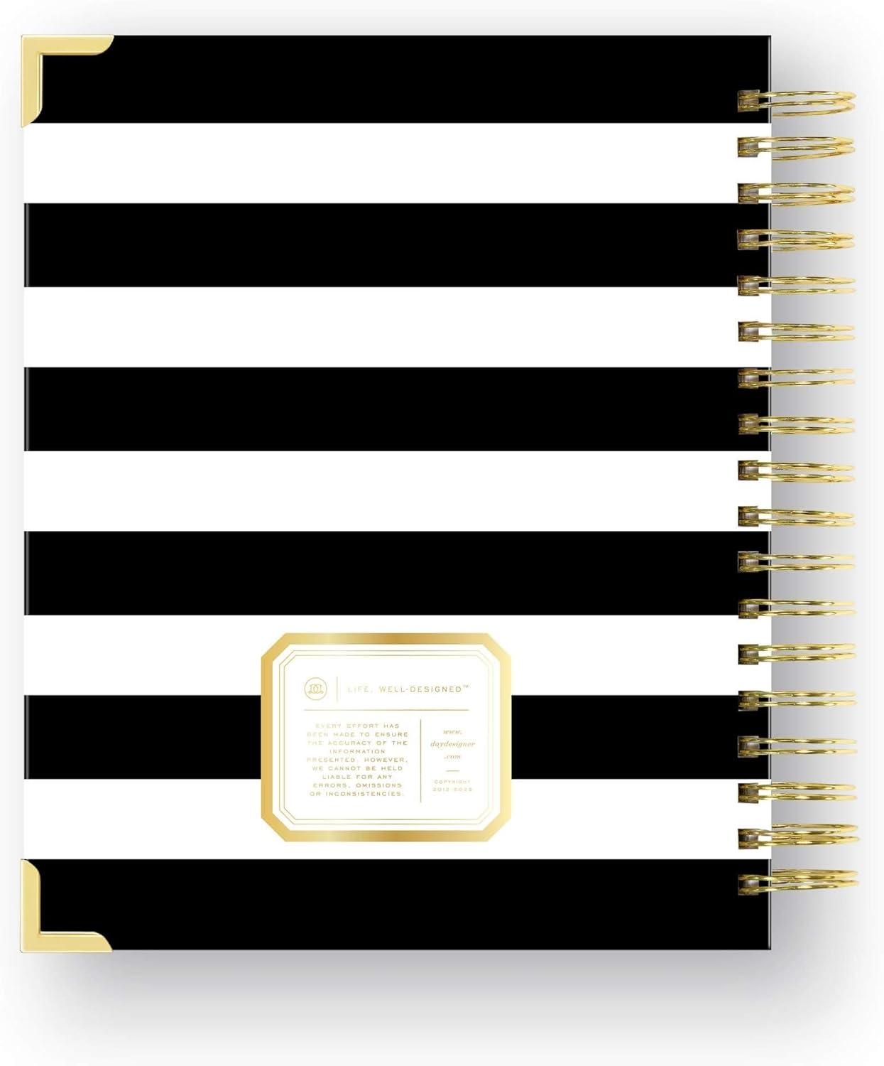 imageDay Designer 20262027 Daily Planner Premium Planner for Stylish Organization Combines Monthly Calendar Hourly Schedule ToDo List Gratitude Goal Setting Inspirational Quotes Stickers amp More Elegant laminated Cover with Gold Accents Azure 202627Black Stripe 202627