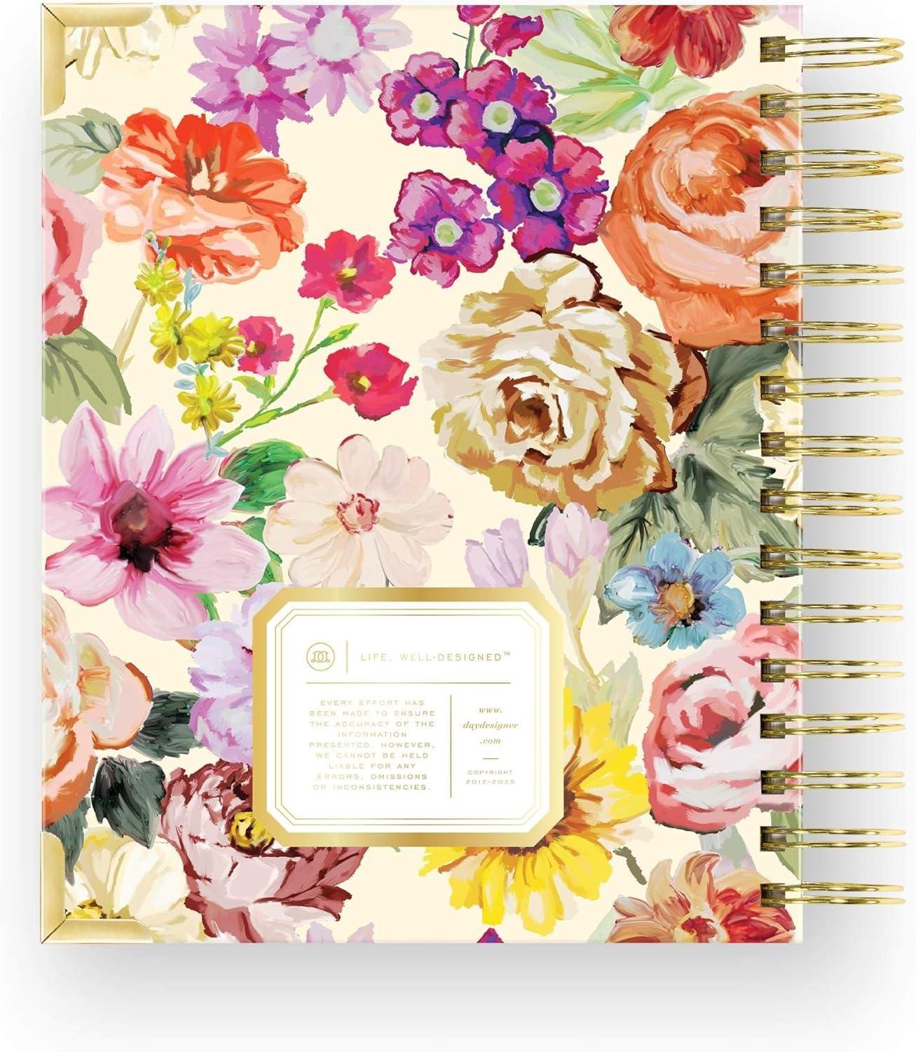 imageDay Designer 202627 Mini Daily Planner July 2026 June 2027 6x8125 Page Size Glossy Laminated Cover Black Stripe 202627Oh So Lovely 202627