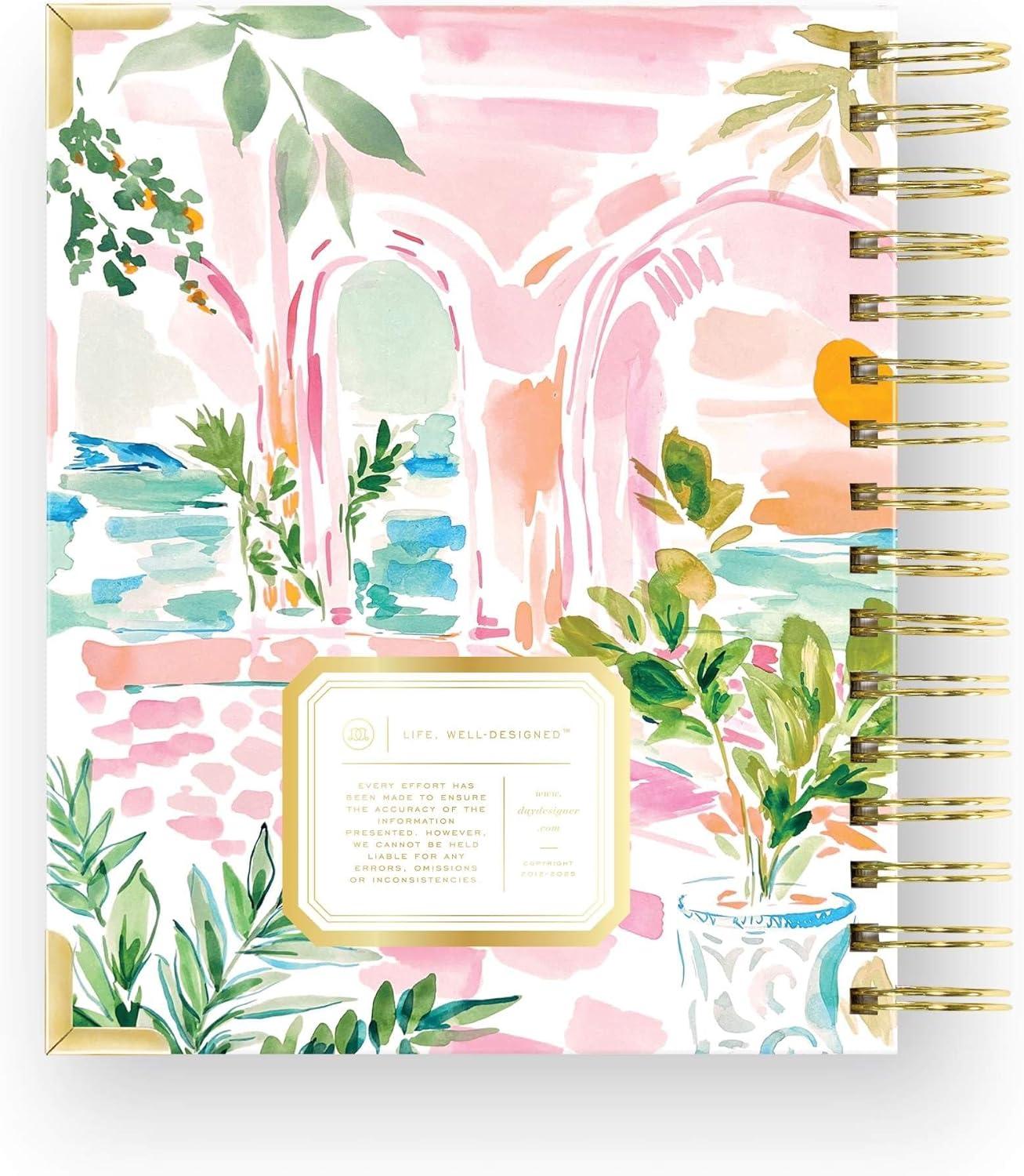 imageDay Designer 202627 Mini Daily Planner July 2026 June 2027 6x8125 Page Size Glossy Laminated Cover Capri 202627Capri 202627